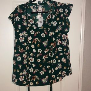 Business casual floral top